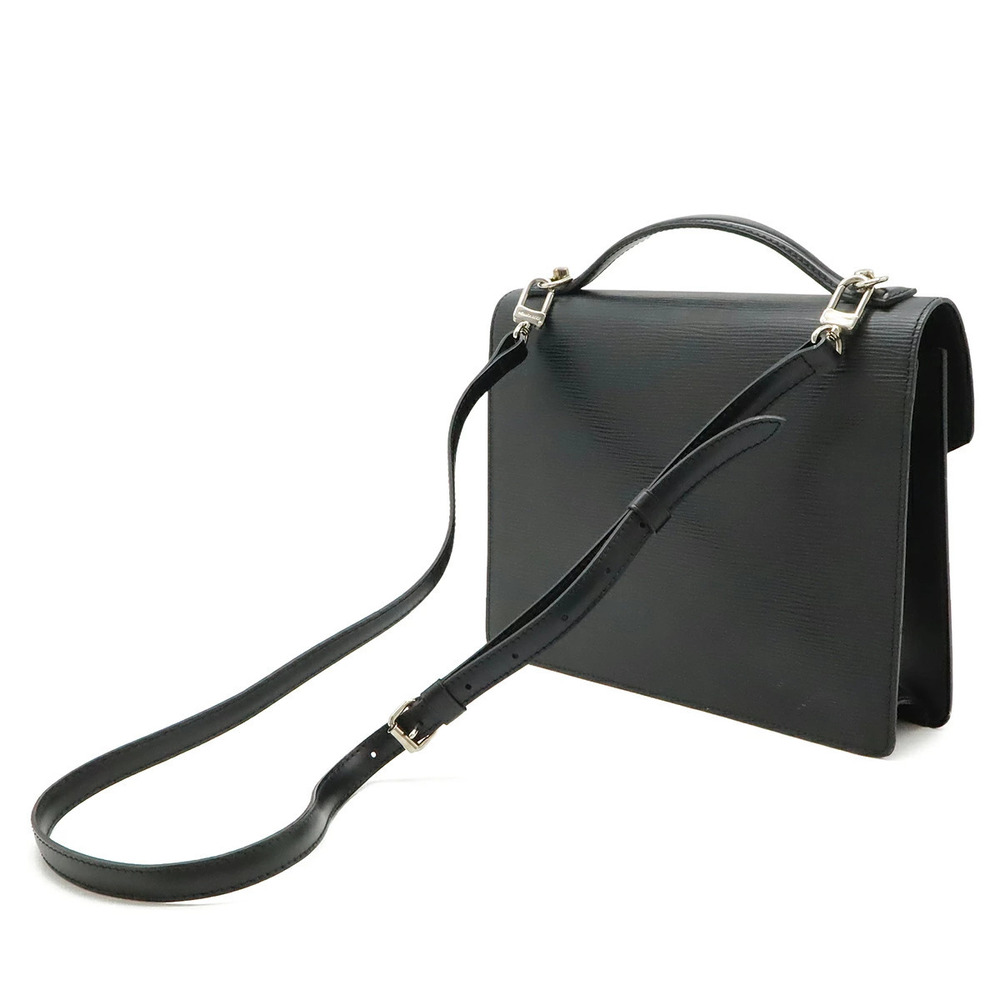Louis Vuitton Noir Bag Monceau Shoulder Key Handbag Black Epi Shoulder Black
